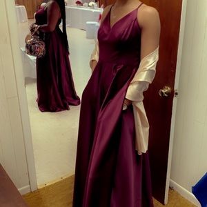 David’s Bridal Dress Wine